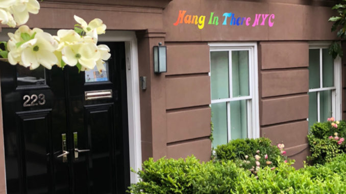 Hang In There NYC House with Garden with sentence "Hang In There NYC"